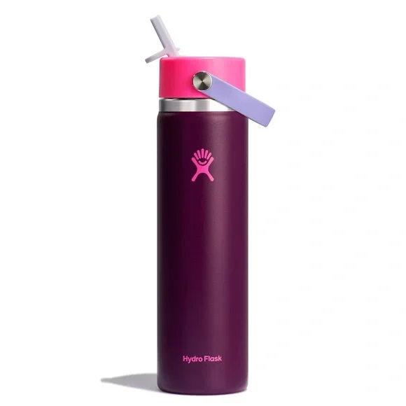 Hydro Flask 24oz Wide Mouth Straw Limited Remix: Sugar Plum & Holiday Punch - Picture 2 of 10
